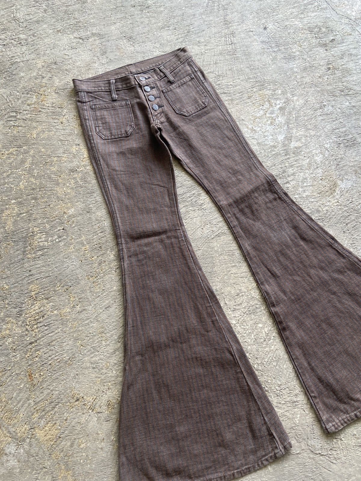 Le Grande Bleu (L.G.B.) 2000s Dee Dee - Vkei LGB Style Crazy Flared Pants Size US 27 - 2 Thumbnail
