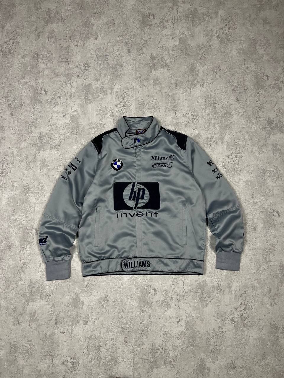 image of Vintage Bmw Hp Invent Formula 1 Michael Schumacher Jacket in Grey, Men's (Size Small)