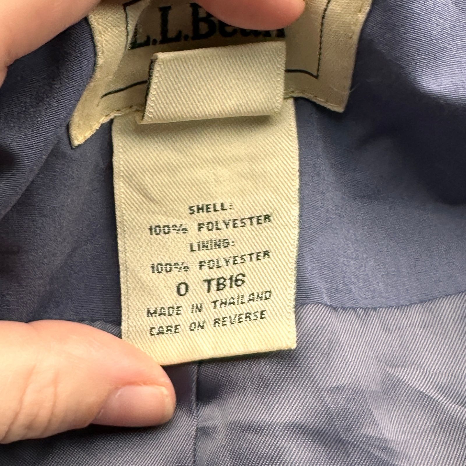 L.L. Bean LL Bean Hooded Long Trench Coat Jacket Womens Small Blue Size S / US 4 / IT 40 - 3 Thumbnail