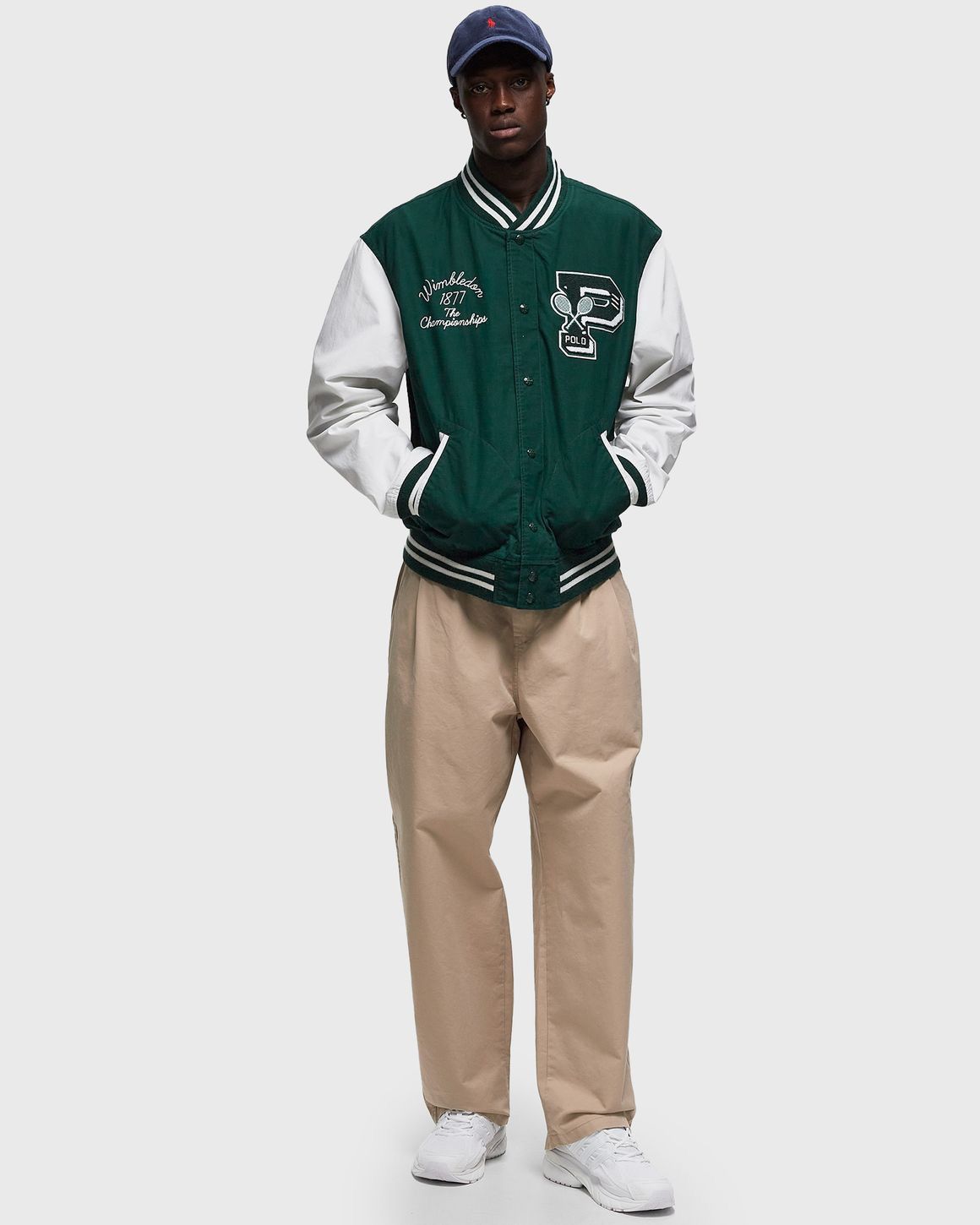 Polo Ralph Lauren Polo Ralph Lauren Tennis Varisty Wimbledon Letterman Jacket Size US XL / EU 56 / 4 - 4 Thumbnail
