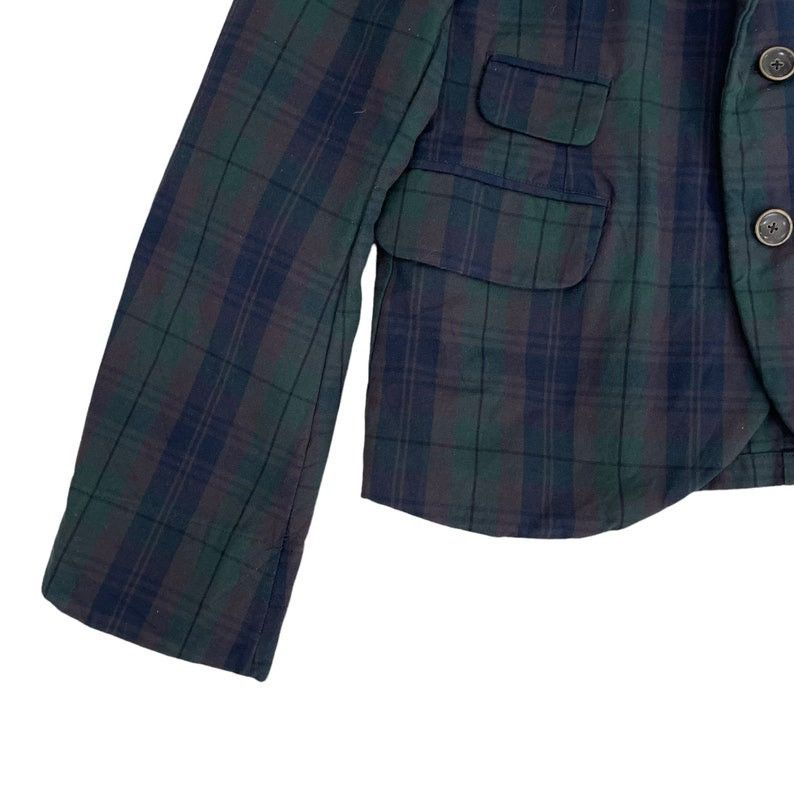 Kapital ⚡️Rare⚡️Vintage Kapital Green Tartan Cropped Jacket Size US M / EU 48-50 / 2 - 4 Thumbnail