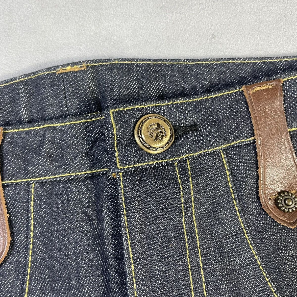 Obelisk OBELISK 00’s REPTILE SKIN FLARED DENIM Size US 32 / EU 48 - 13 Thumbnail