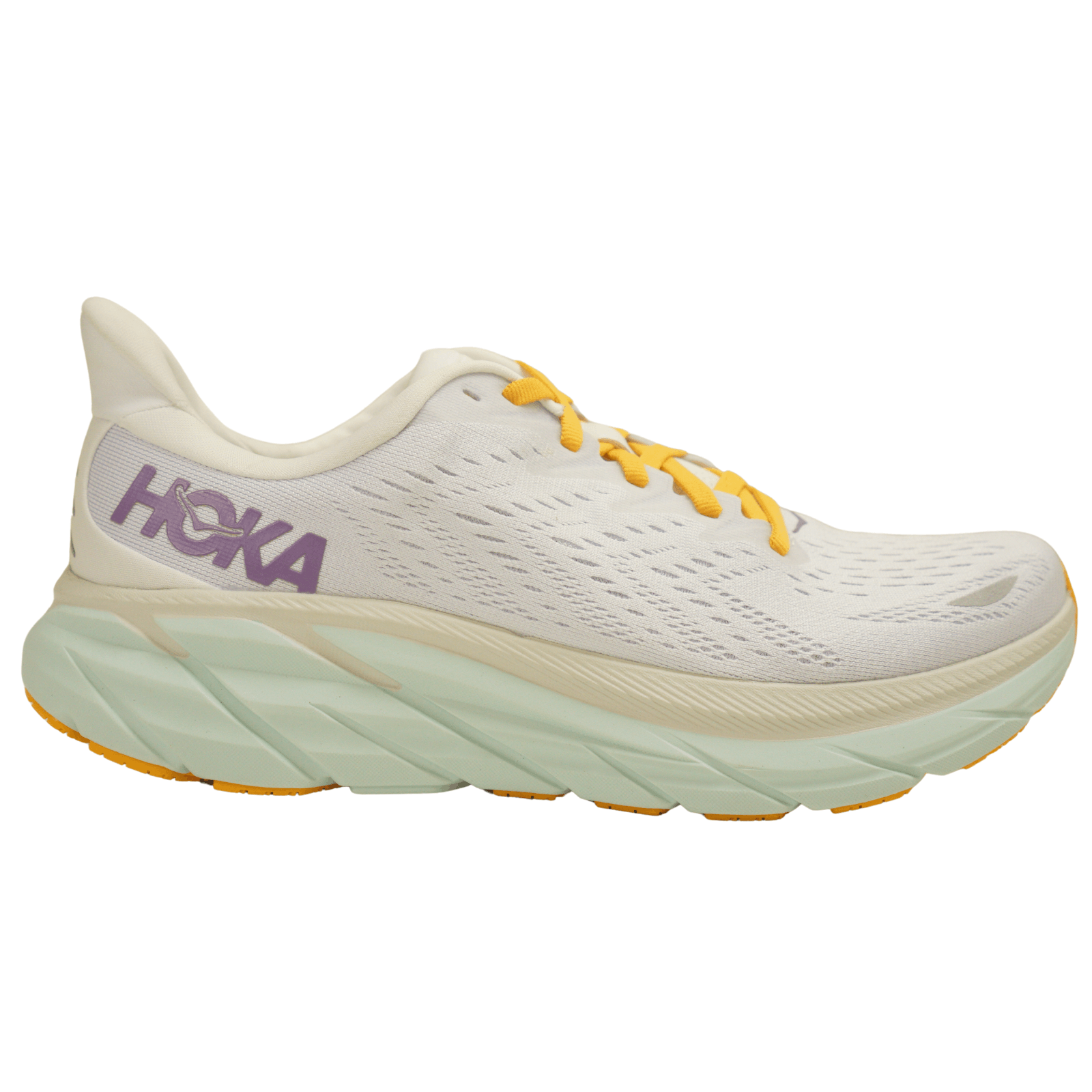 image of Women Hoka One One Clifton 8 Sneakers Trail Running Us10 in White