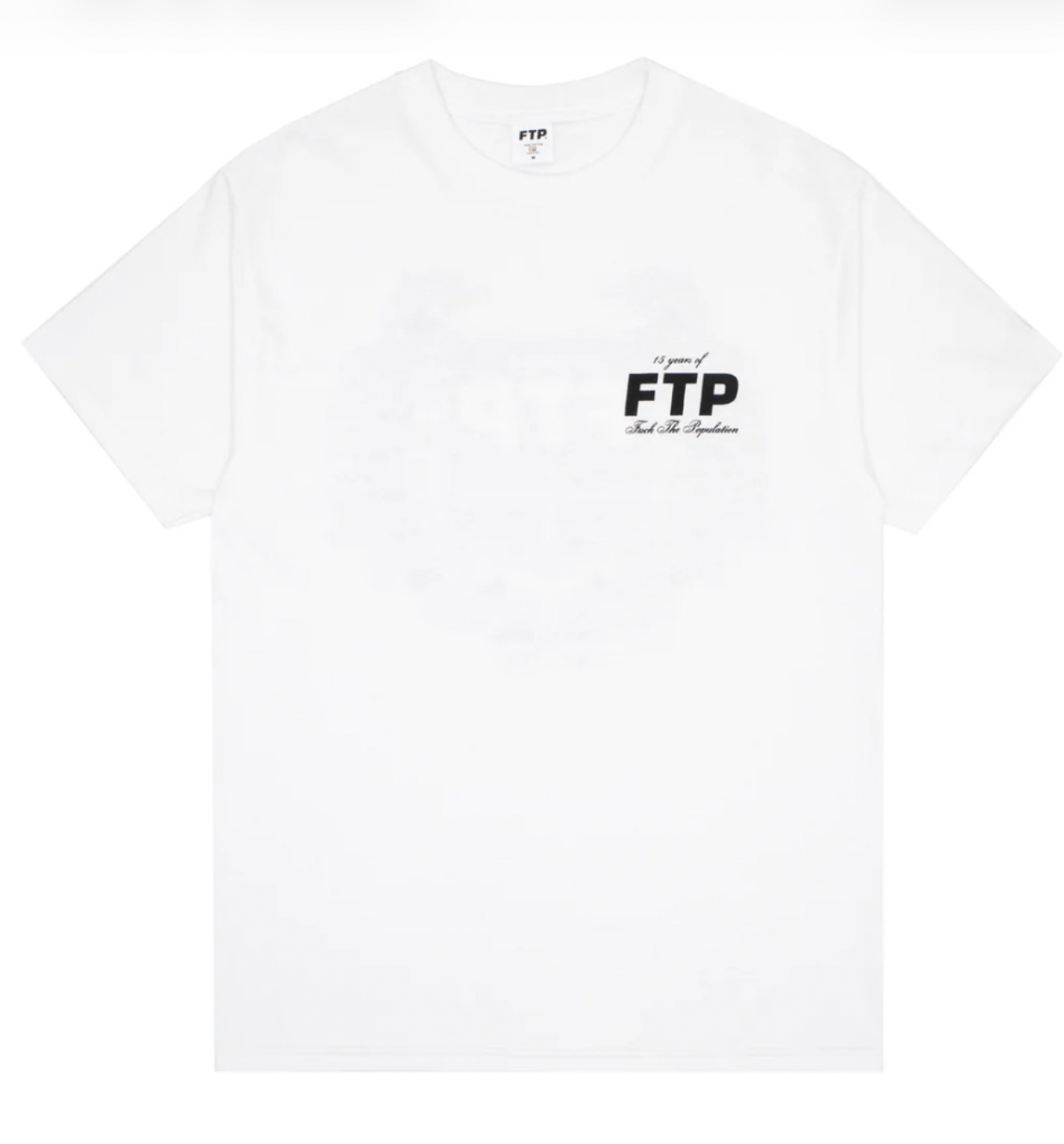 Fuck The Population NEW FTP 15 Year Anniversary Tee - White - Large Size US L / EU 52-54 / 3 - 2 Thumbnail