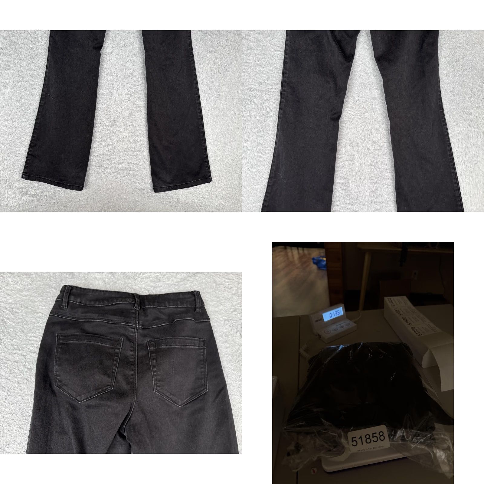 Vintage ONLY Jeans Womens Black 24x31 Denim Bootcut Flare High Rise Casual Jeans Womens Size 42" / US 20 - 10 Thumbnail