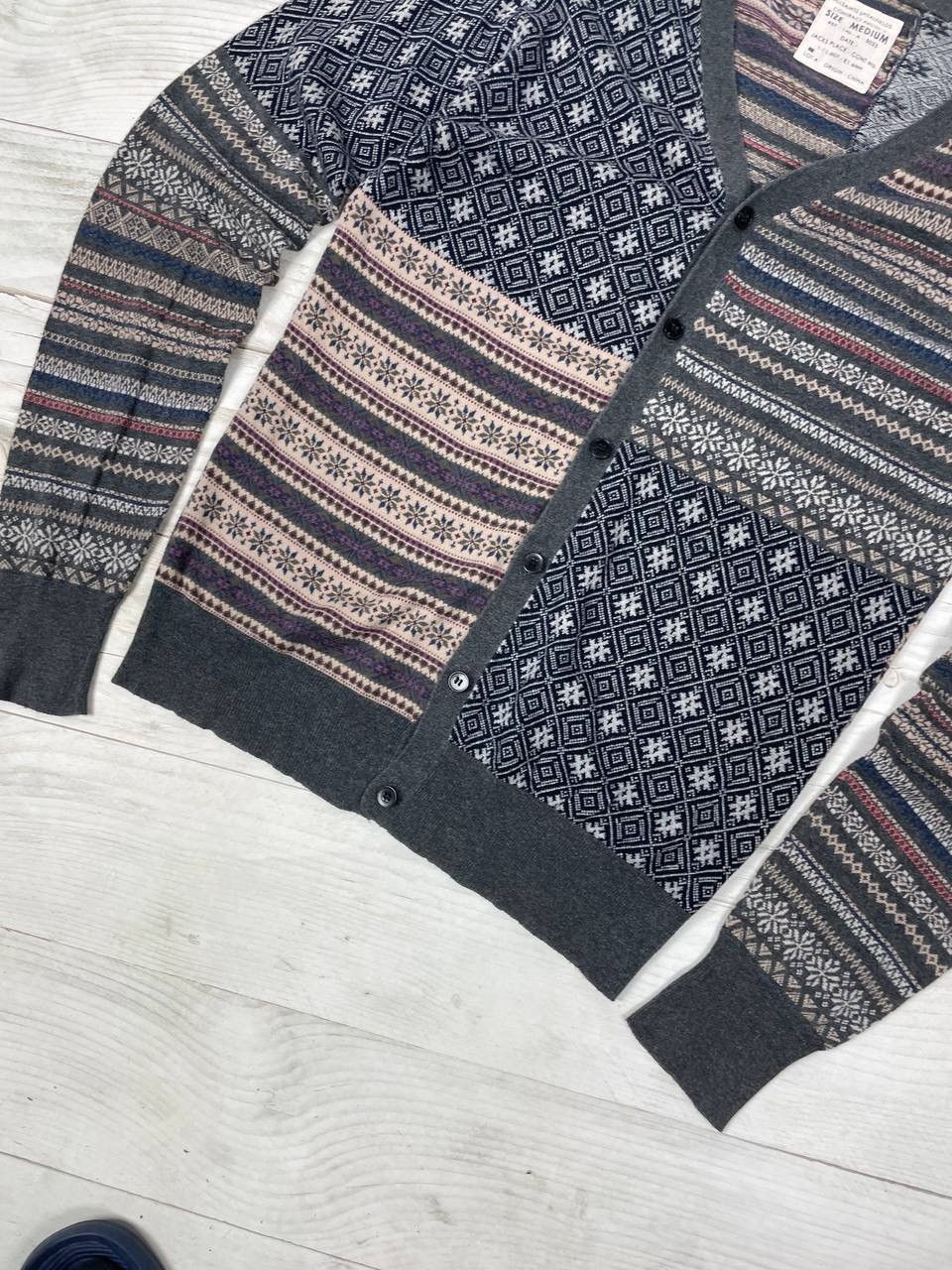 Allsaints Allsaints Patchwork Oslo Cardigan Sweater Size US M / EU 48-50 / 2 - 3 Thumbnail