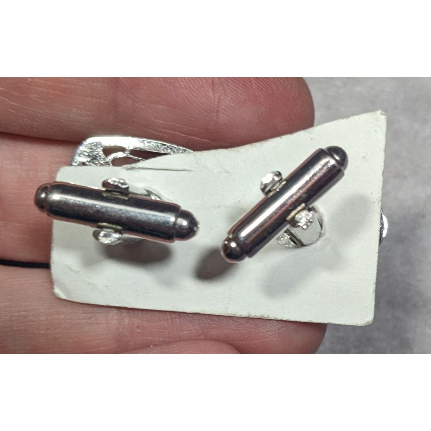 Other Vintage Art Nouveau Etched Silver Tone Cuff Links Size ONE SIZE - 2 Thumbnail