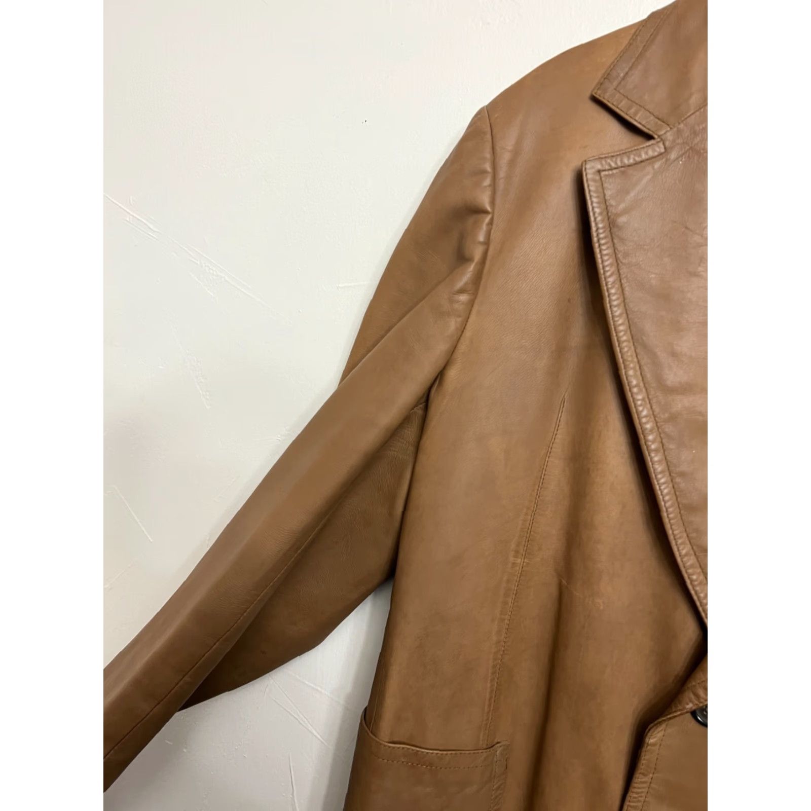 Neiman Marcus VINTAGE Neiman Marcus Leather Jacket Mens Brown 1970s M Leather Casual Classic Size US M / EU 48-50 / 2 - 3 Thumbnail