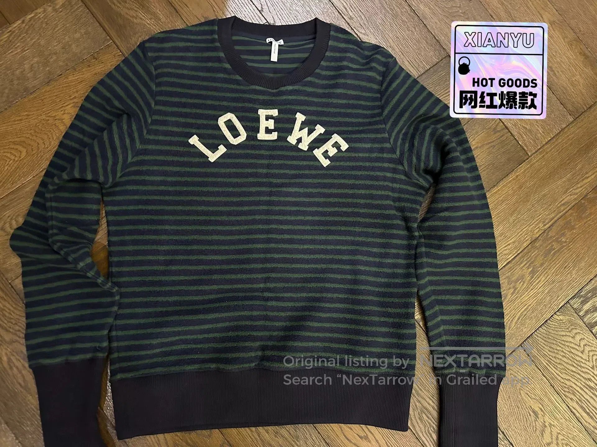 Loewe Loewe Striped Logo Fleece Sweater. Size US L / EU 52-54 / 3 - 1 Thumbnail