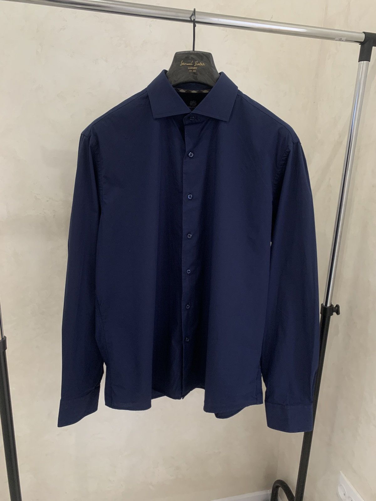 Aquascutum Aquascutum blue man shirt classic Size US XXL / EU 58 / 5 - 1 Thumbnail