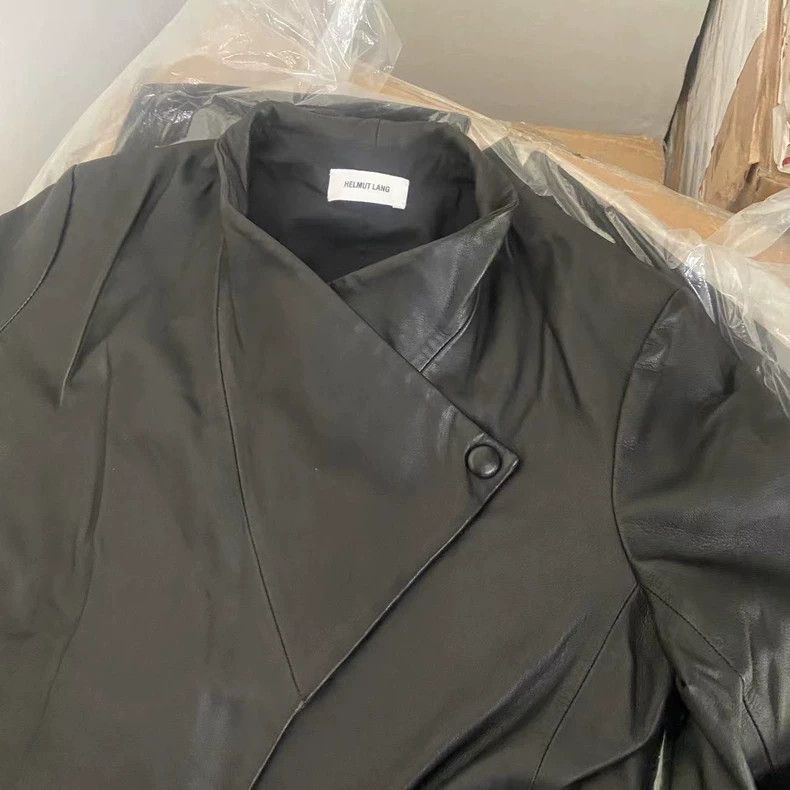 Helmut Lang HELMUT LANG A lamb skin buttoned leather jacket Size M / US 6-8 / IT 42-44 - 2 Thumbnail