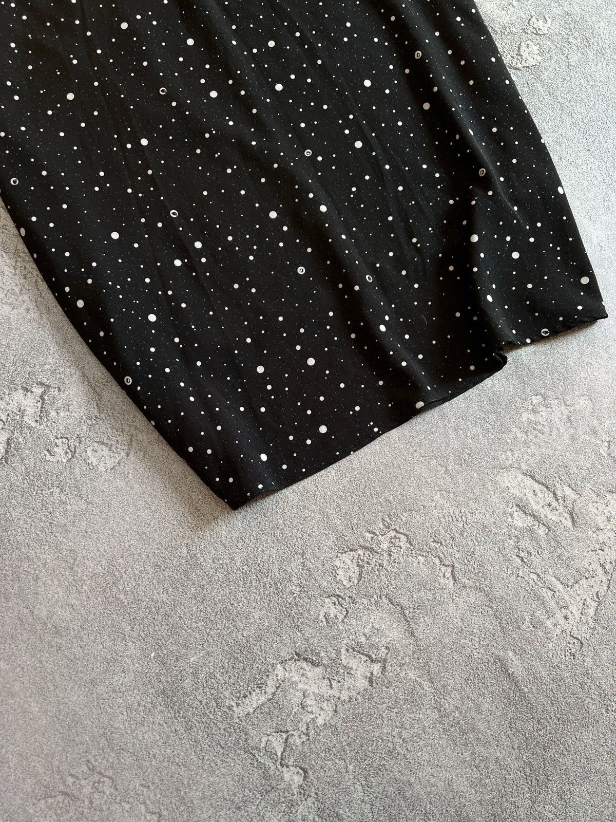 Cop Copine × Designer Cop Copine Polkadot Black Midi Skirt Size 42 Size 28" / US 6 / IT 42 - 6 Thumbnail