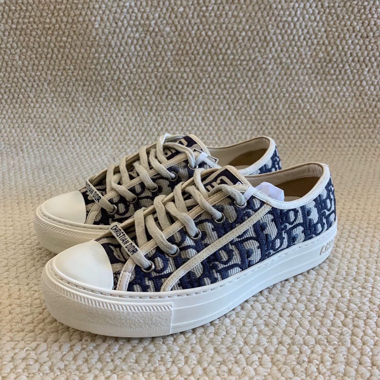 Dior Dior Oblique Canvas Low-Top Sneakers Size US 6 / IT 36 - 1 Thumbnail