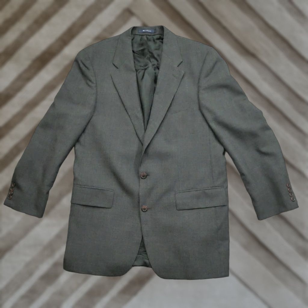 Polo Ralph Lauren VINTAGE Polo Ralph Lauren Blazer Jacket Mens 42 Big & Tall Wool Gray 41 Tall Classic USA Modern Overcoat Size US XL / EU 56 / 4 - 1 Thumbnail