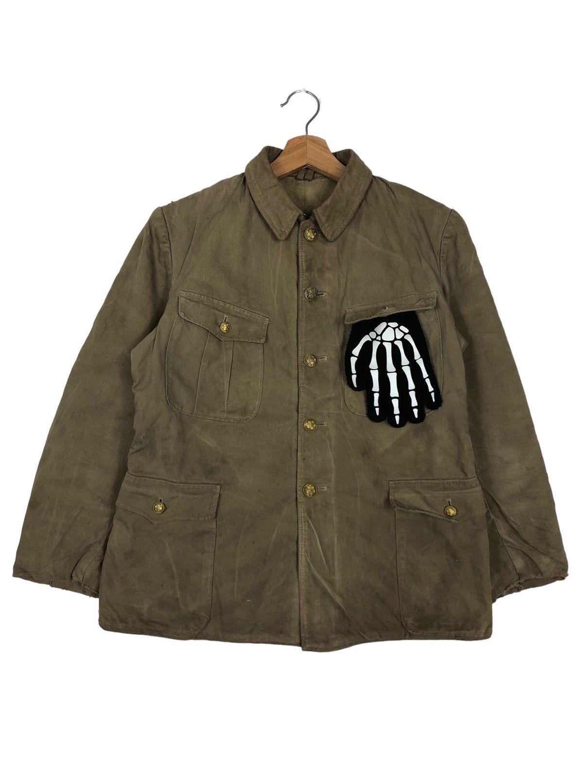Vintage 🔥50’s True Vintage Chore Work Jacket Military Army Collect Size US M / EU 48-50 / 2 - 1 Thumbnail