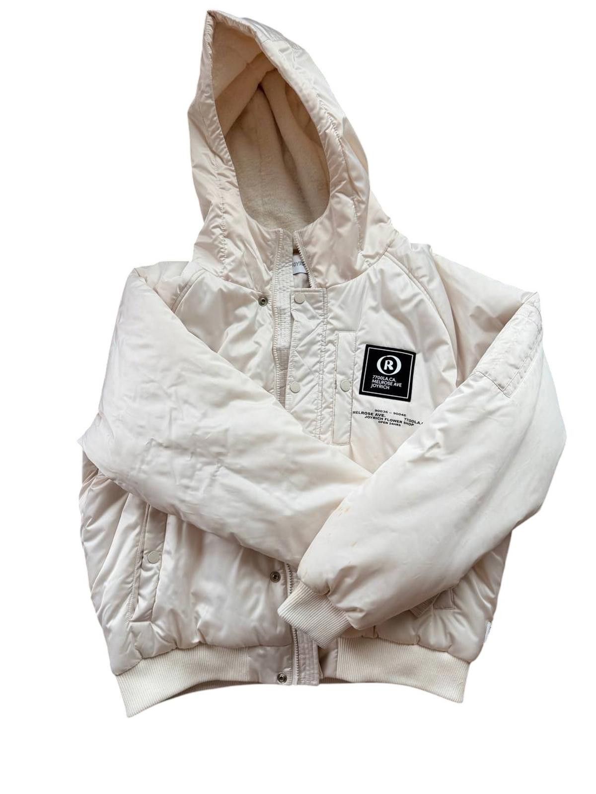 Joyrich Joyrich Teddy Bear Puffer Jacket - Size Large - Cream Size L / US 10 / IT 46 - 1 Thumbnail