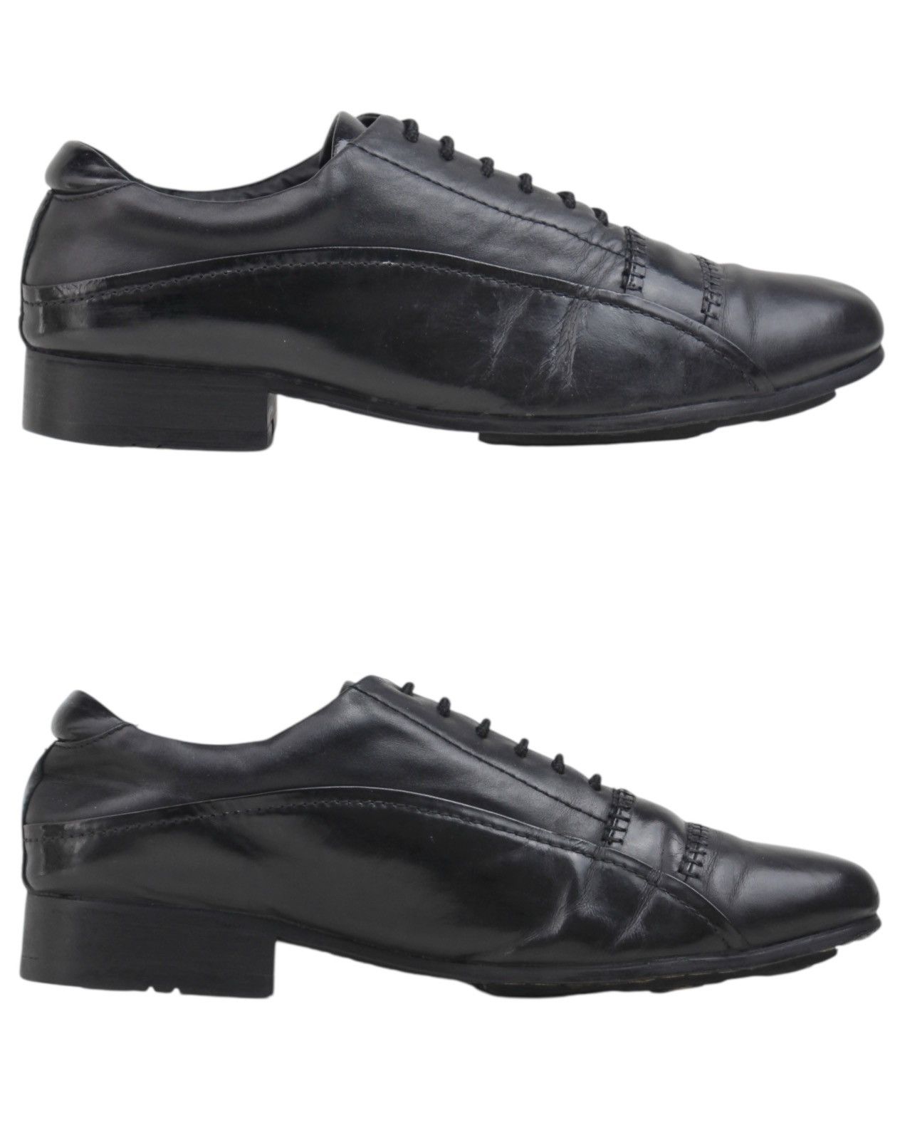 Hysteric Glamour 2000S THE STING JAPAN BLACK LACE-UP SHOES Size US 9 / EU 42 - 2 Thumbnail
