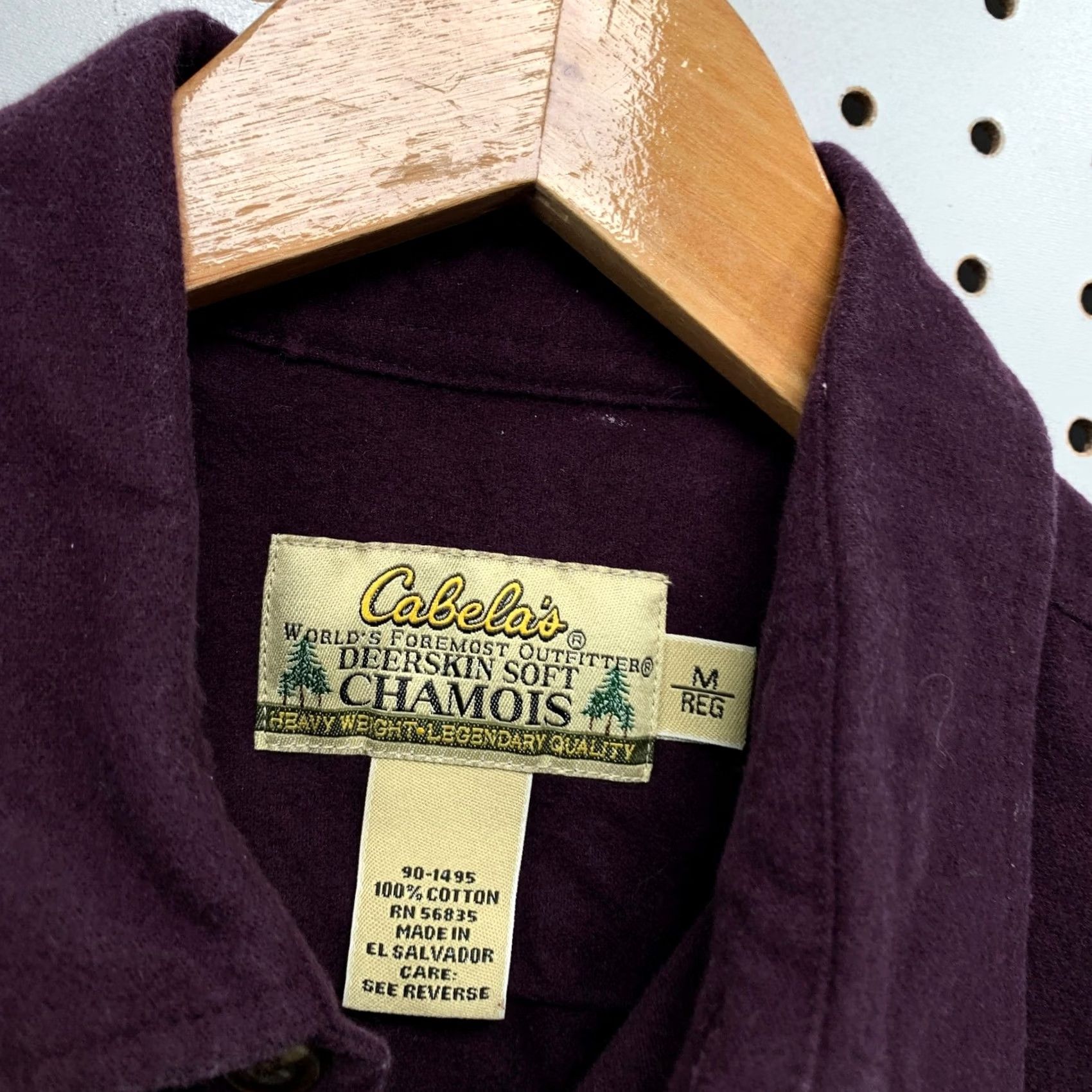 Vintage VINTAGE Cabelas Shirt Men Medium Purple 90s Heavyweight Cotton Button Up Size US M / EU 48-50 / 2 - 2 Thumbnail