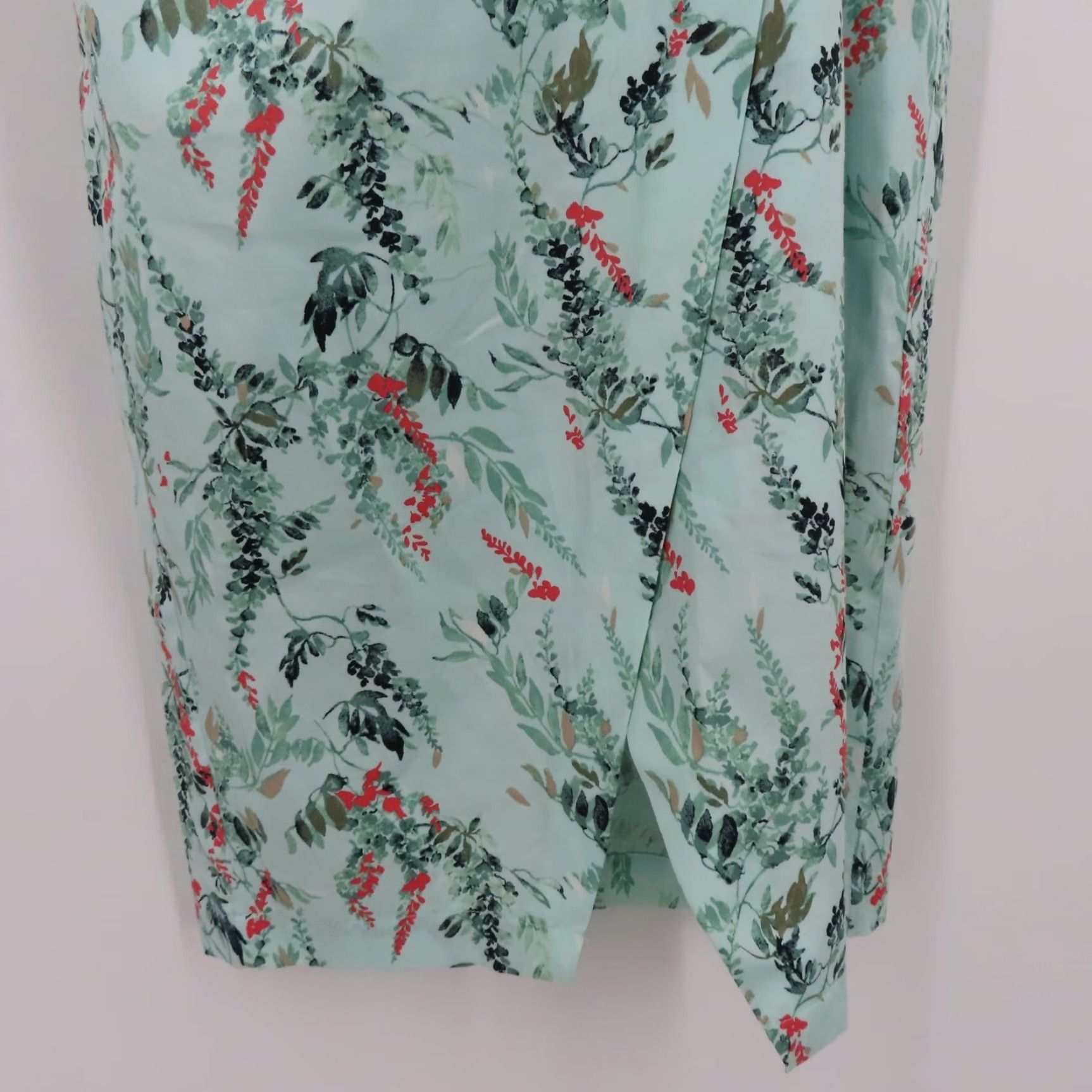 White House Black Market White House Black Market Womens 8 Green Leaf Leaves Sleeveless Sundress Dress Size M / US 6-8 / IT 42-44 - 5 Thumbnail