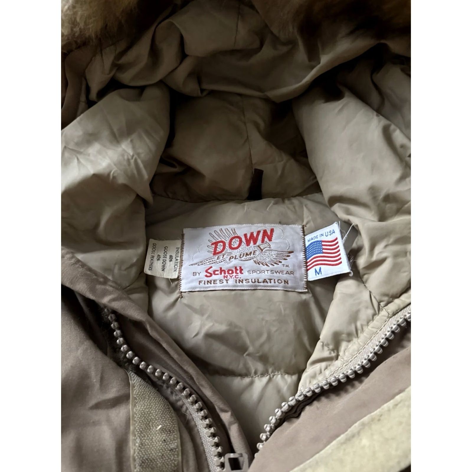 Schott VINTAGE Schott NYC Down Parka Jacket Alaska Military Army Men’s USA Y2K Size M Black Fur Trim Parka Jacket Mens Size US M / EU 48-50 / 2 - 6 Thumbnail