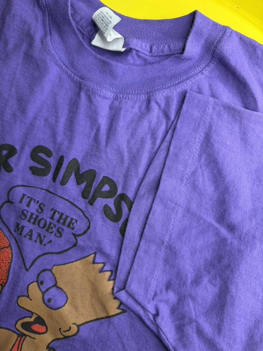 Vintage 1989 Bart Simpson basketball Single Stitch T-Shirt Size US L / EU 52-54 / 3 - 2 Thumbnail
