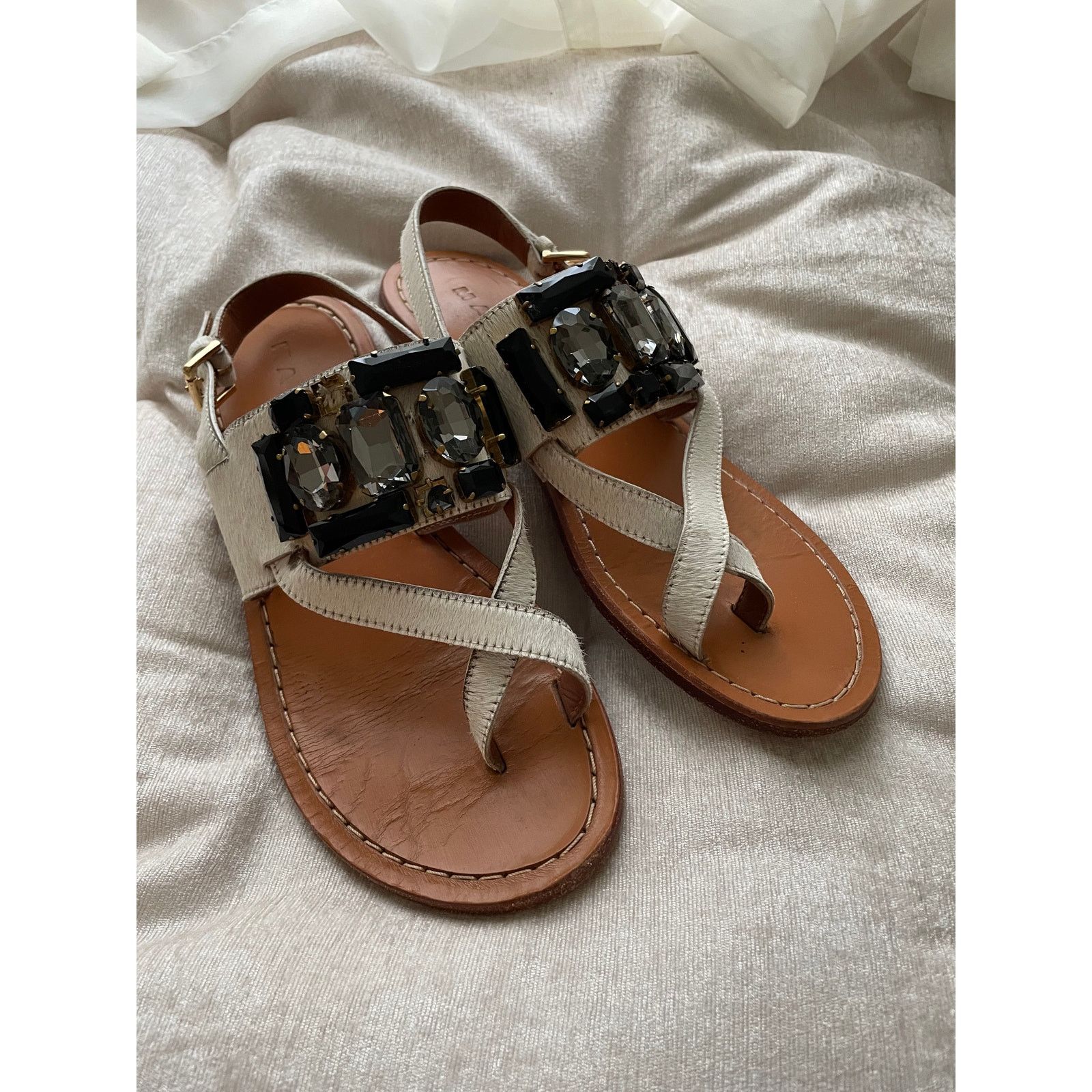 Marni Marni Embellished Sandals Size US 7 / IT 37 - 2 Thumbnail