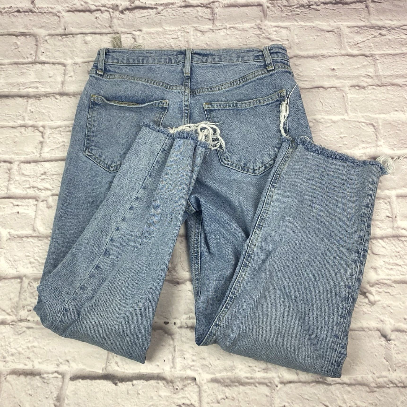 Zara VINTAGE Zara Denim Jeans Light Wash High Rise Button-fly Ankle Slim 6 Women Blue Jeans Zip Pocket 5-Pocket Design Size 28" / US 6 / IT 42 - 3 Thumbnail