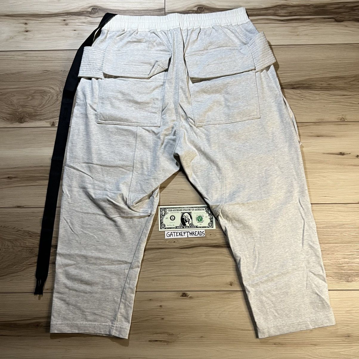Rick Owens Drkshdw Rick Owens DRKSHDW SS23 Cropped Creatch Cargo Milk Melange Size US 34 / EU 50 - 9 Thumbnail