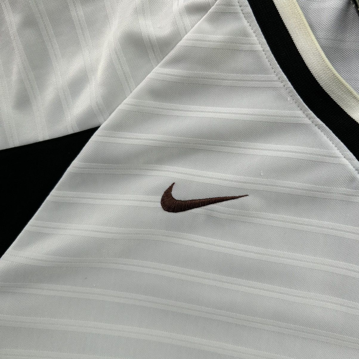 Nike Vintage Nike Team Mocha Brown Swoosh Nike Soccer Jersey Size 42 - 3 Thumbnail