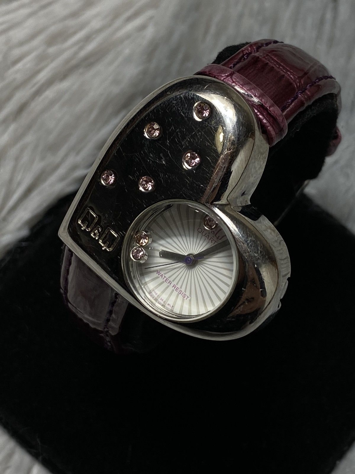 Vintage Heart-Shaped Elegant Watch | Japanese Brand Size ONE SIZE - 3 Thumbnail