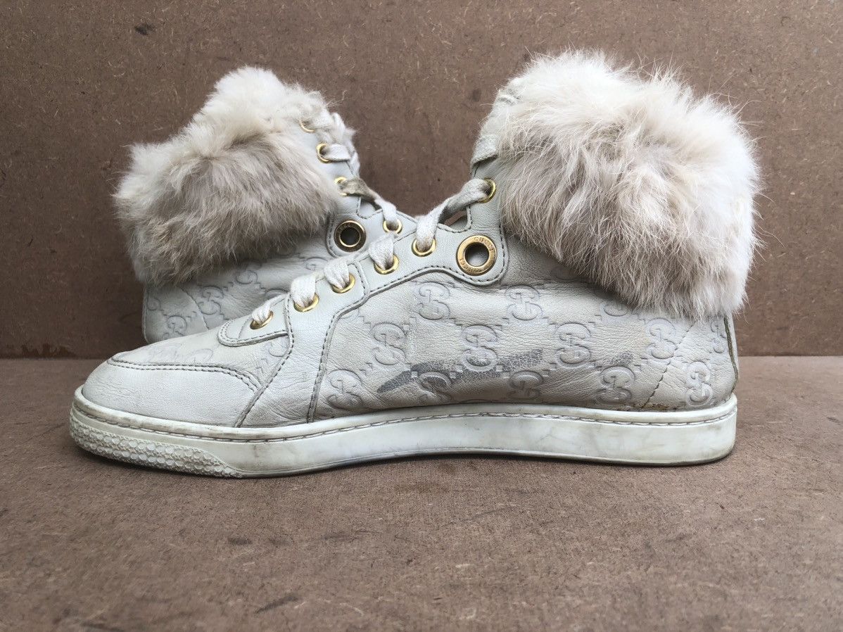 Gucci Gucci Guccissima Fur Trim Women’s Boots Size 37 Size US 7 / IT 37 - 6 Thumbnail