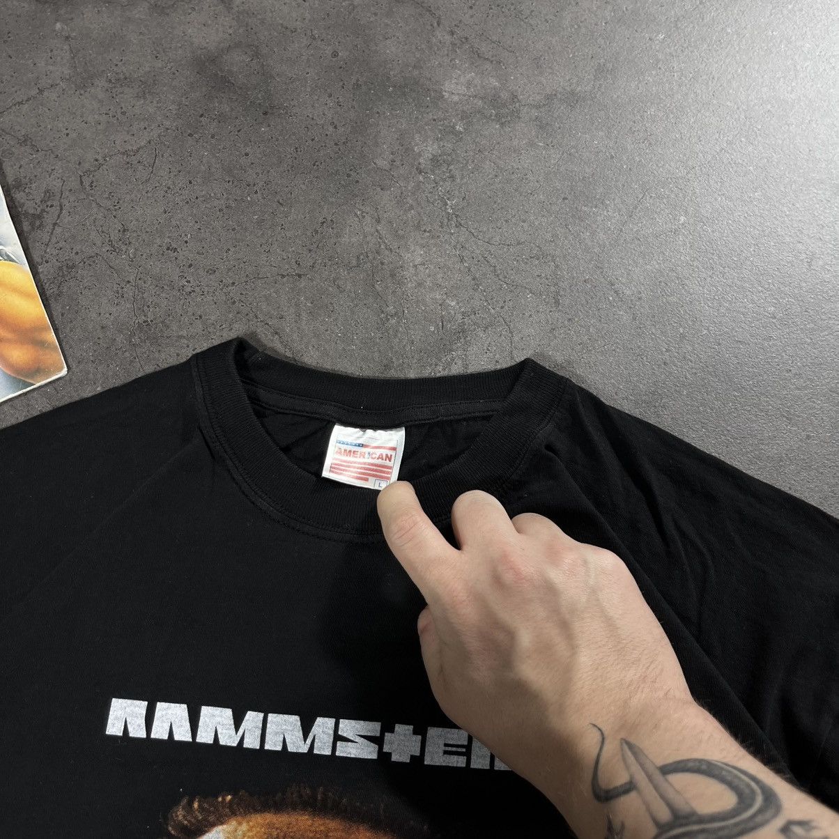 Band Tees Vintage 90s Rammstein Sehnsucht big face logo tshirt tee Size US L / EU 52-54 / 3 - 8 Thumbnail