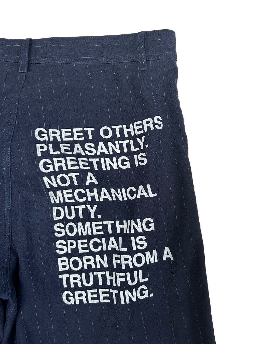 Junya Watanabe Junta Watanabe poem trousers in navy blue Size US 35 - 4 Thumbnail