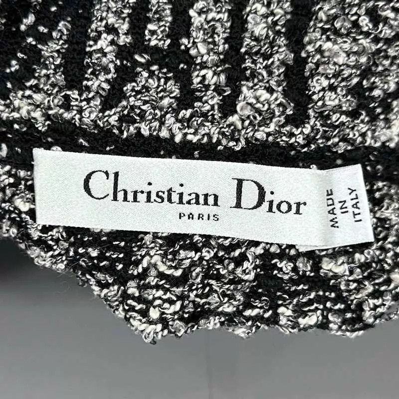 Dior Dior Black & White Tweed Vine Check Logo Mini Skirt 36 Size 26" / US 2 / IT 38 - 5 Thumbnail