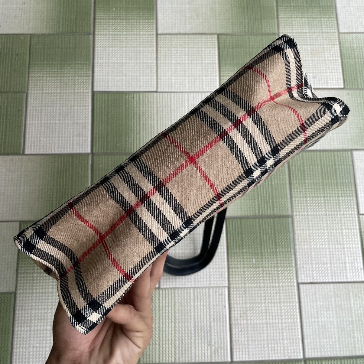 Burberry × Japanese Brand × Vintage ❗️ RARE Burberry Blue Label Nova Check Small Tote Size ONE SIZE - 21 Thumbnail