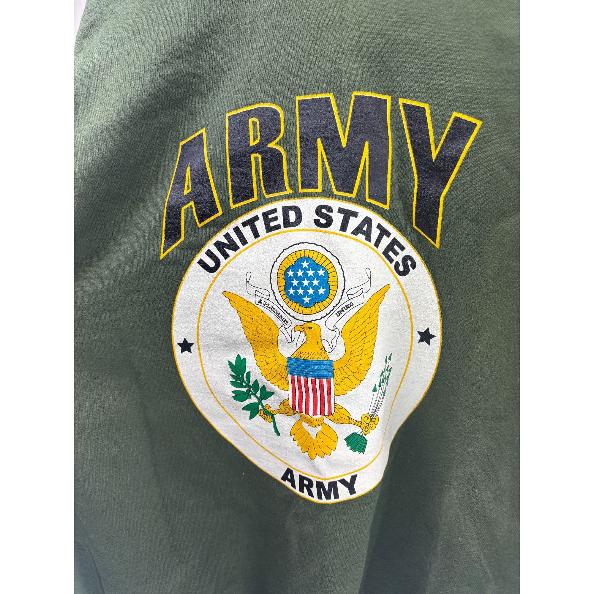Vintage Vintage U.S. Army Green Crewneck Sweatshirt X Large 80s Larg Size US XL / EU 56 / 4 - 1 Thumbnail