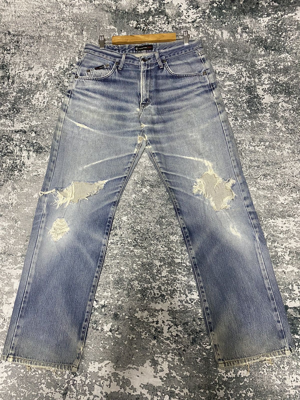 Vintage Edwin E Function Distressed Denim Jeans