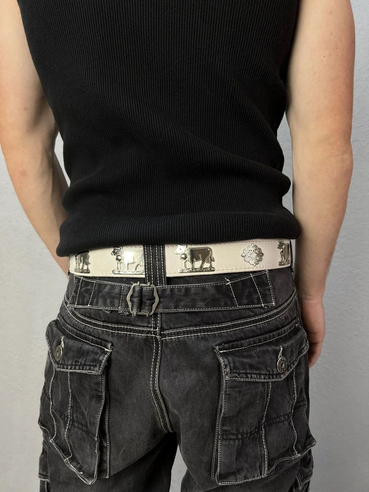 Etro Vintage Avant garde y2k leather punk Etro belt Size ONE SIZE - 6 Thumbnail