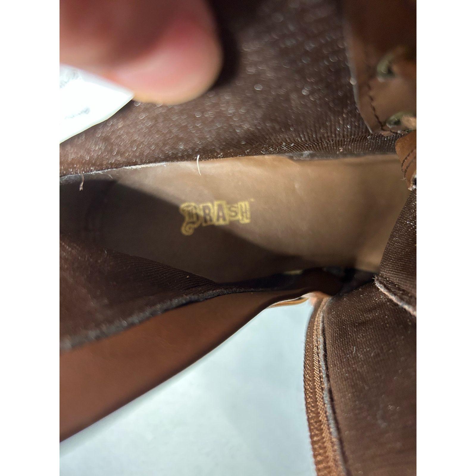 Other BRASH NWOT Brown Casual Boots Ankle High Side Zip Size 11 Size US 11 / IT 41 - 7 Thumbnail