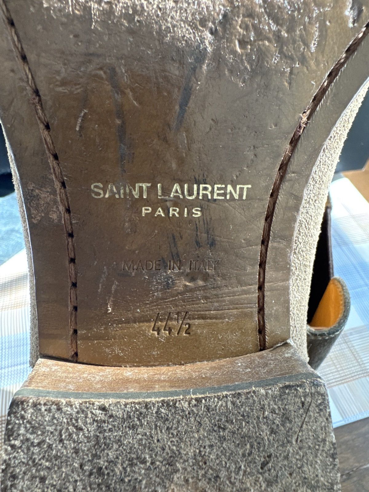 Saint Laurent Paris Saint Laurent Paris Suede Chelsea Boots Size US 11.5 / EU 44-45 - 7 Thumbnail