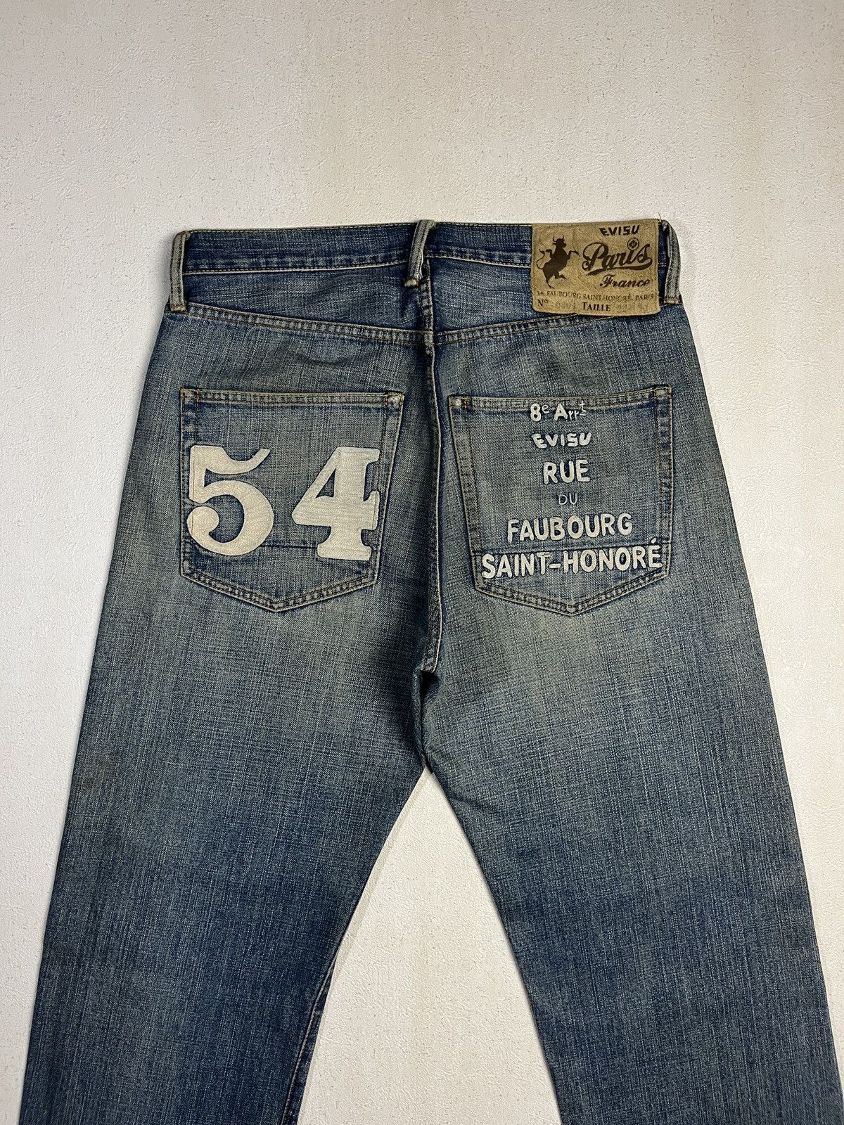 Evisu Evisu Paris Embroidered Dust-Wash Jeans Size US 32 / EU 48 - 3 Thumbnail