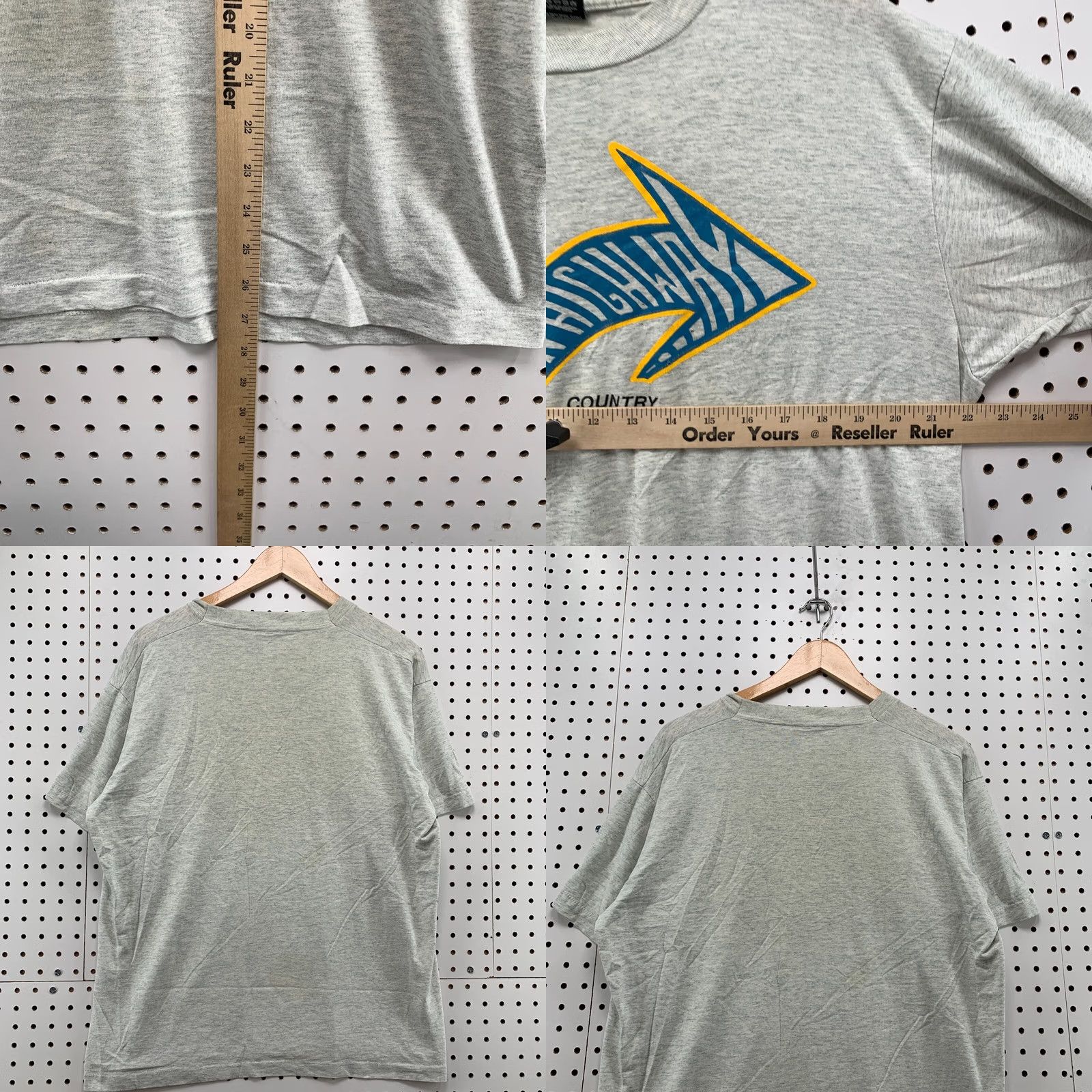 Vintage VINTAGE Red Arrow Highway Country Music Shirt Gray Single Stitch Adult XL 22x27.5 Mens Size US XL / EU 56 / 4 - 9 Thumbnail