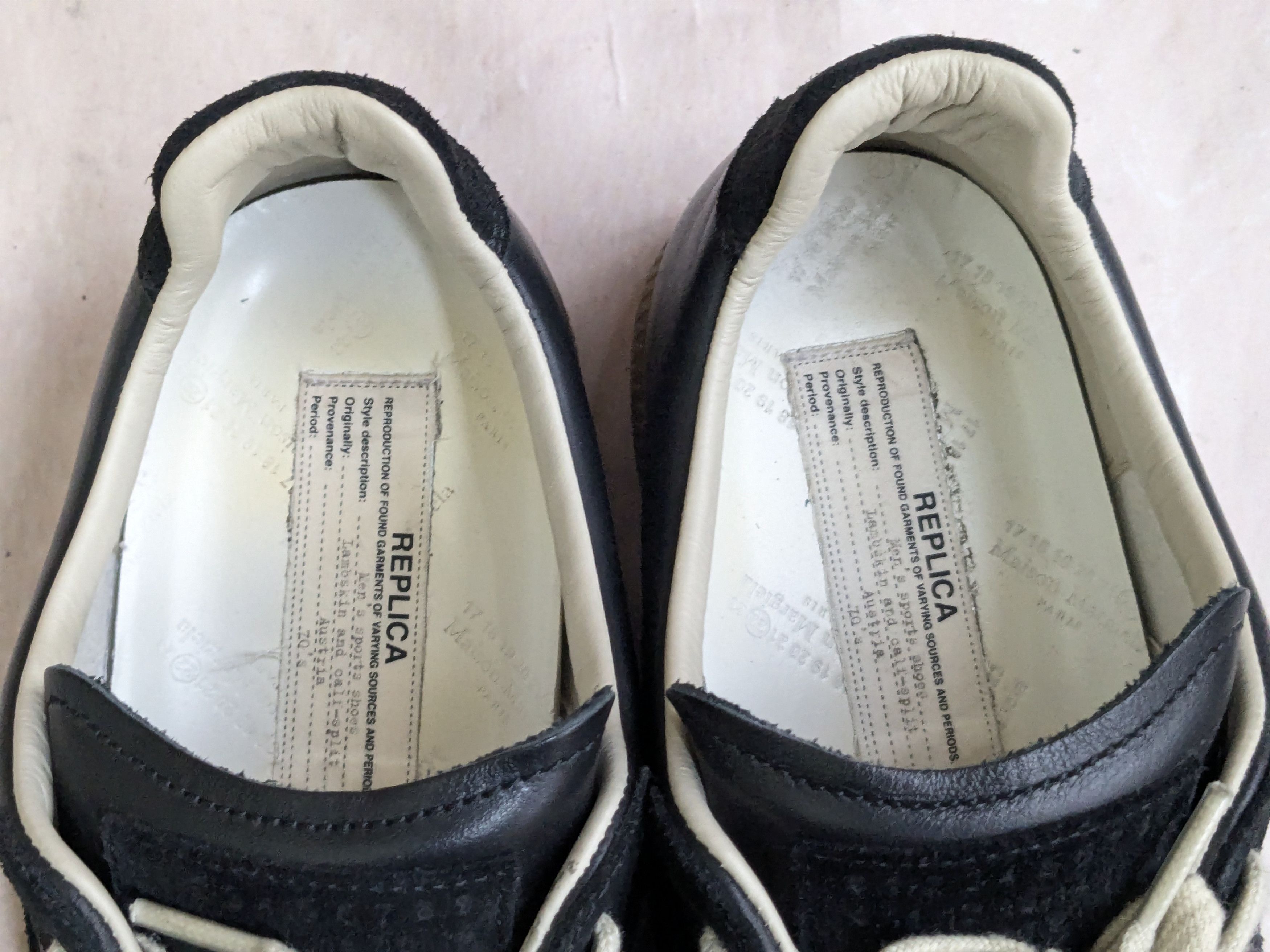 Maison Margiela Maison Margiela GAT Replica Black 12 45 Gum Low Size US 12 / EU 45 - 5 Thumbnail