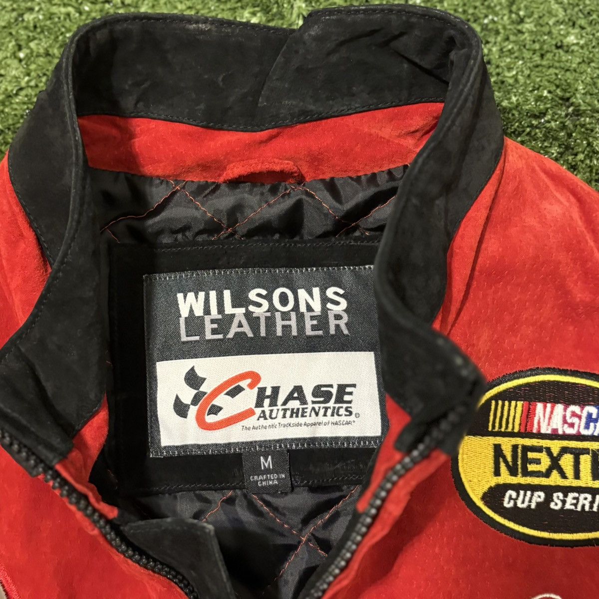 Wilsons Leather Chase Authentics Dale Earnhardt Jr. NASCAR Racing Jacket Size US M / EU 48-50 / 2 - 6 Thumbnail