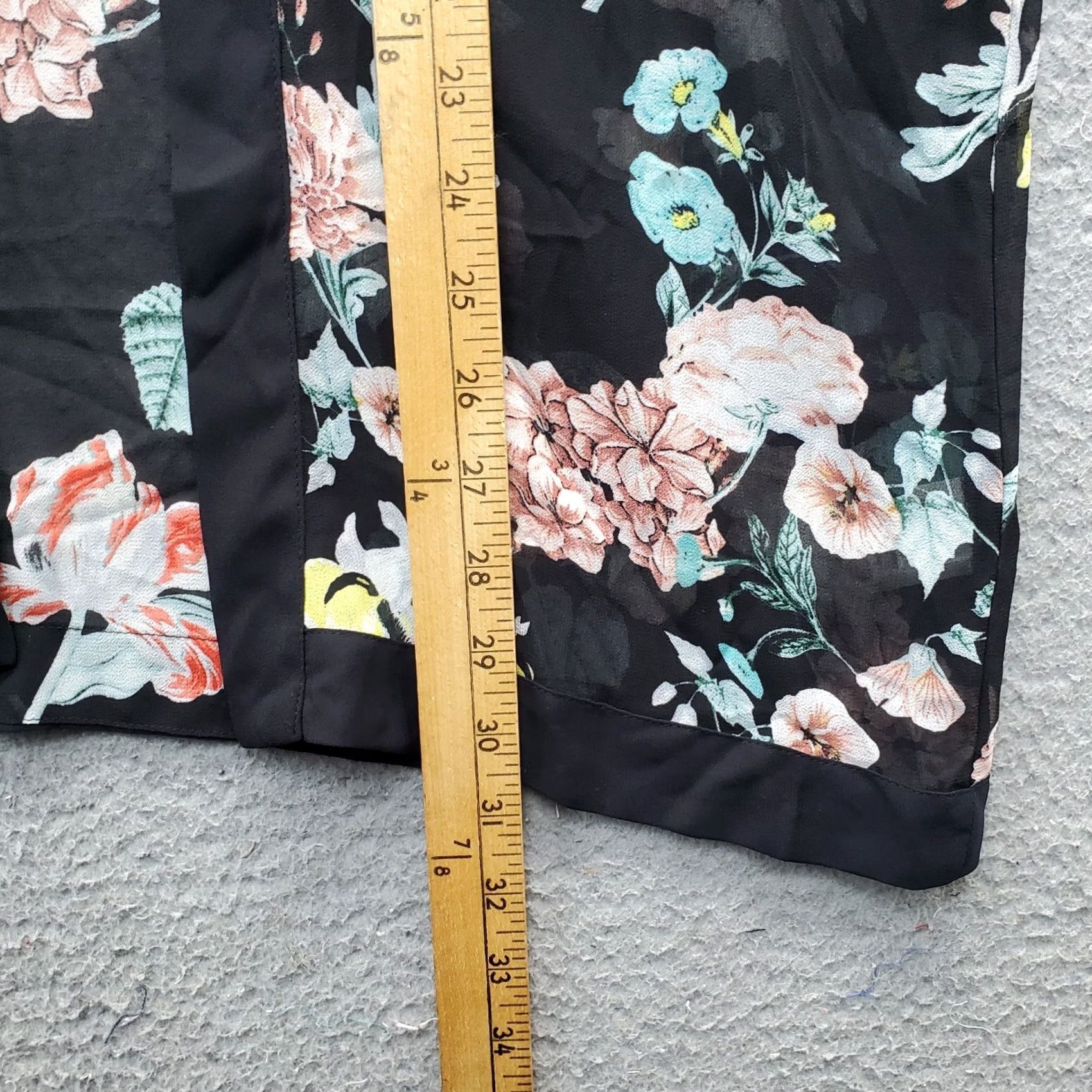 Vince Camuto Vince Camuto Kimono Top Womens XS Multi Floral Open Front Shirt Size XS / US 0-2 / IT 36-38 - 5 Thumbnail