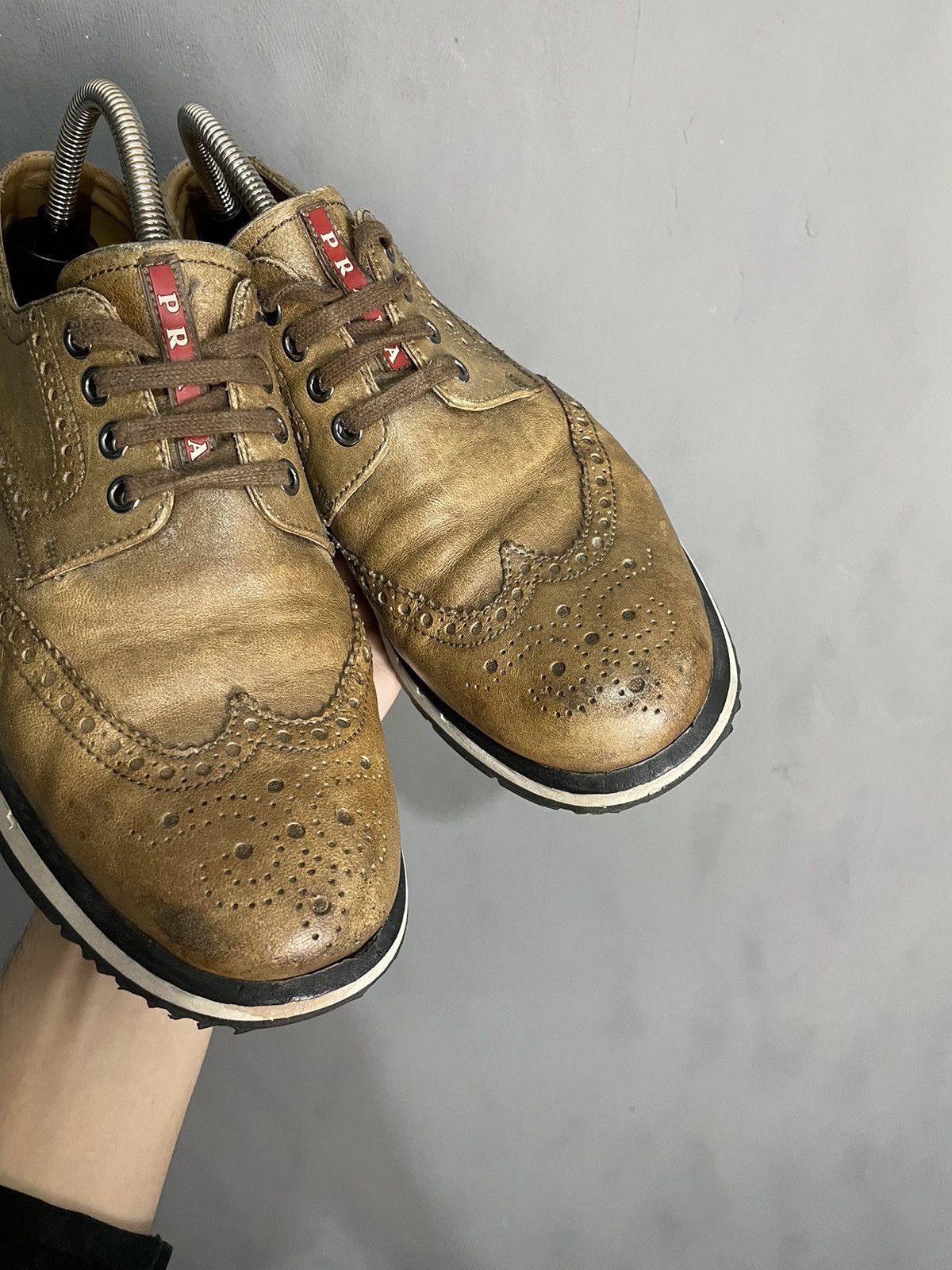 Prada Prada Leather Shoes Sneakers Size US 8.5 / EU 41-42 - 3 Thumbnail