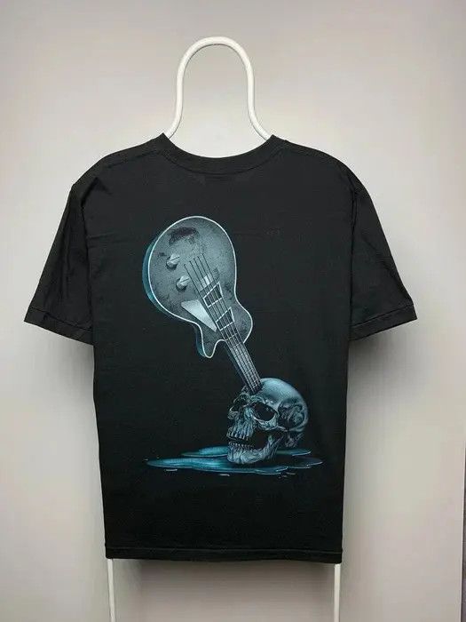 Band Tees Rock skulls guitar T-shirt size L black revers band tee Size US L / EU 52-54 / 3 - 3 Thumbnail