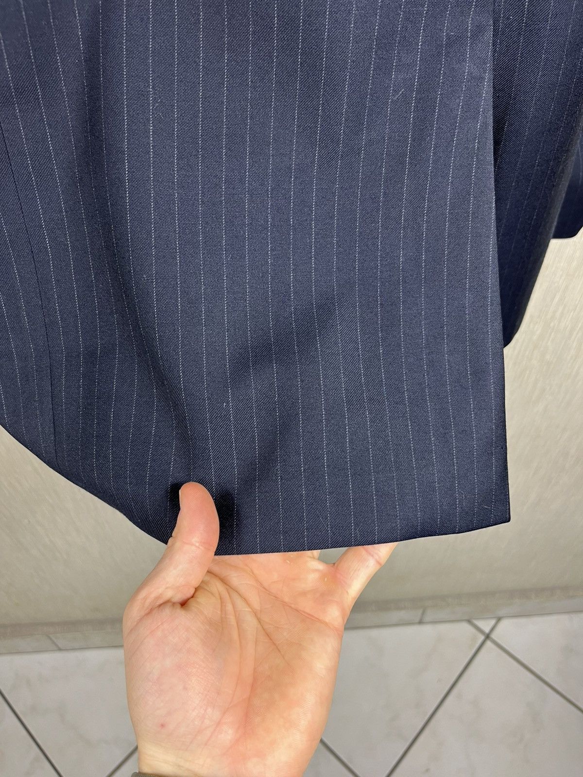 Polo Ralph Lauren × Ralph Lauren Polo Ralph Lauren wool navy light striped blazer jacket Size 48R - 20 Thumbnail