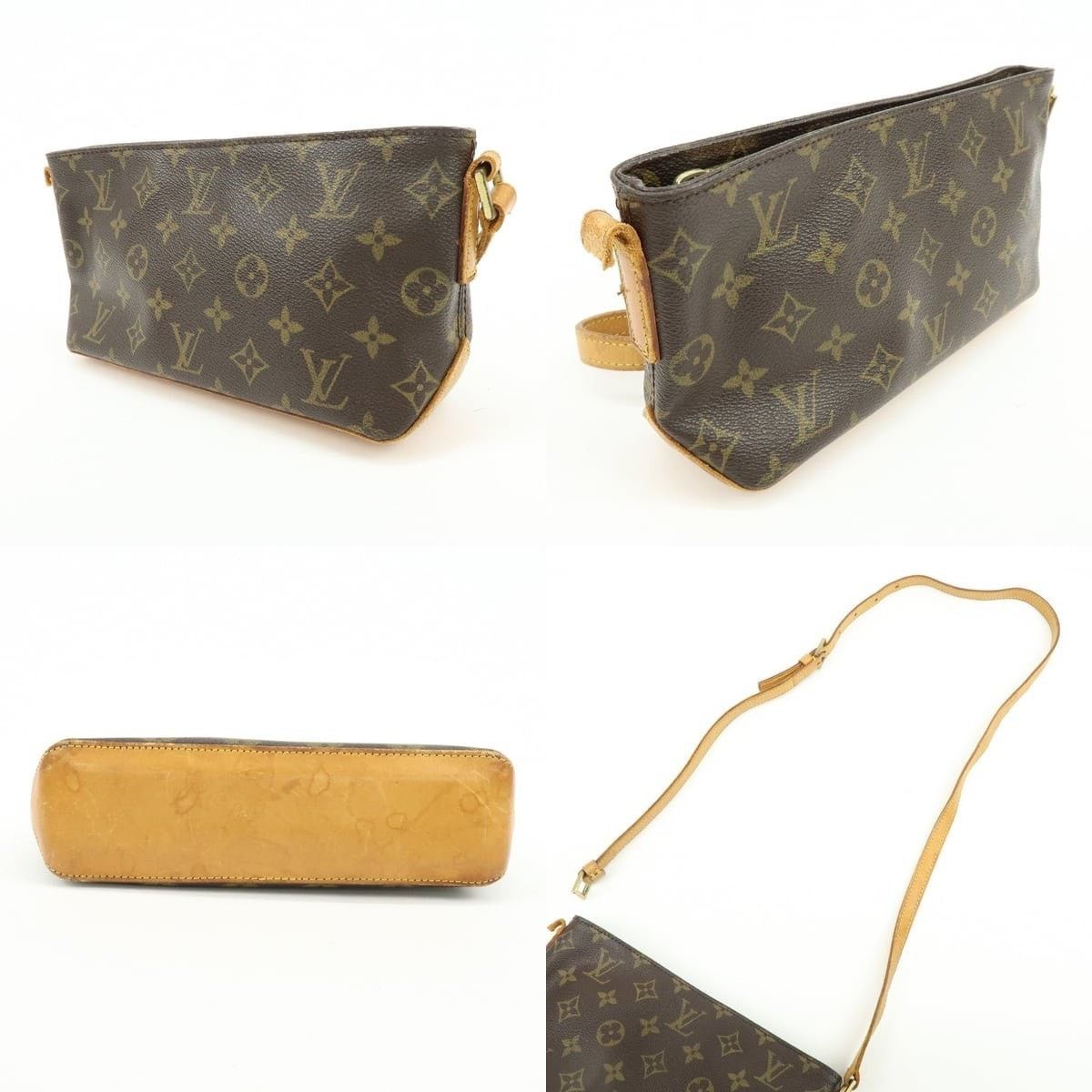 Louis Vuitton Louis Vuitton Monogram Trotteur Canvas Shoulder Bag Brown Size ONE SIZE - 3 Thumbnail