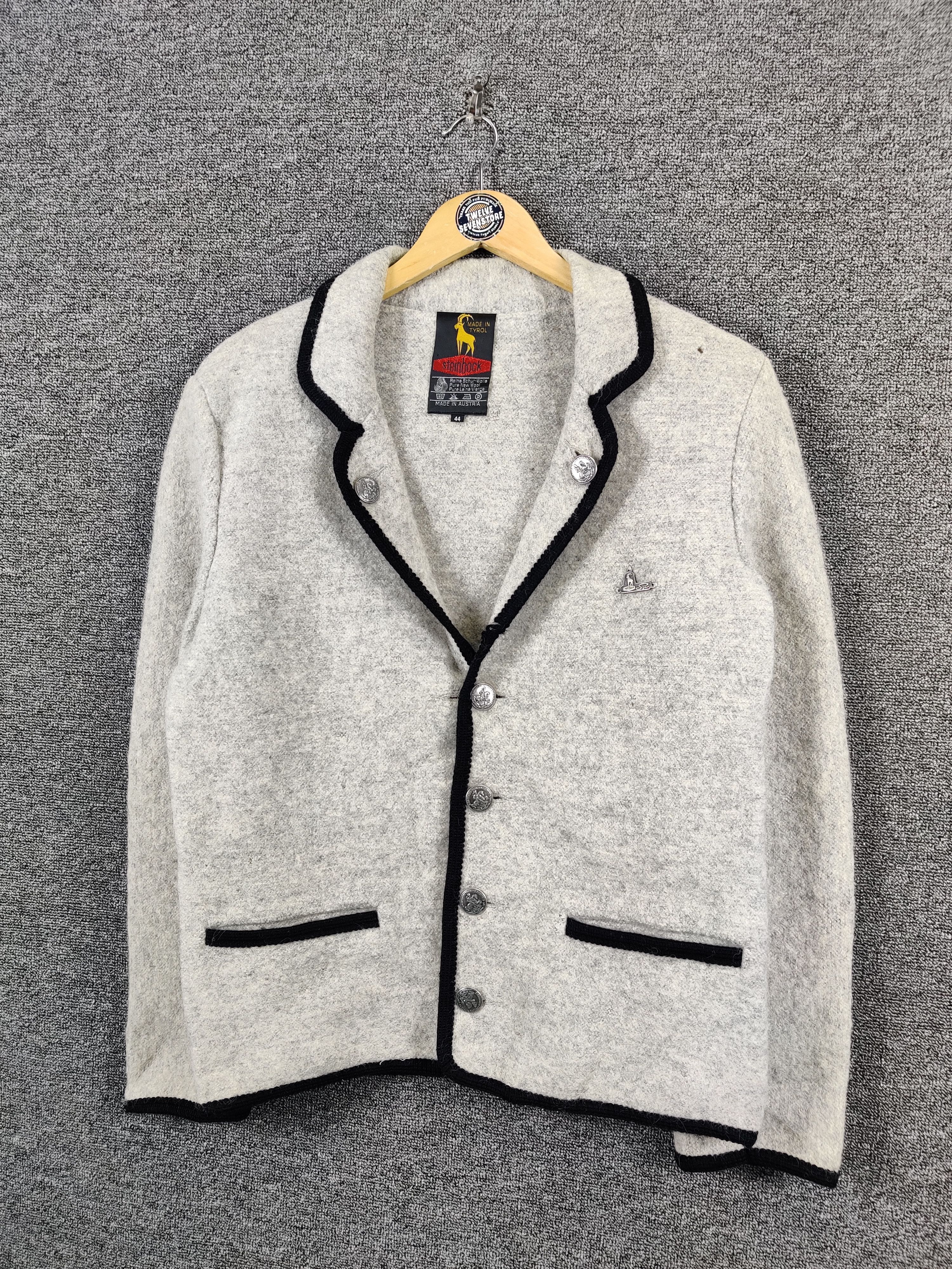 Stein Vintage Steinbock Wool Tweed Jacket Size US M / EU 48-50 / 2 - 2 Thumbnail